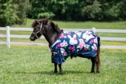 TuffRider Standard Neck 1200D Mini Turnout Blanket Medium Weight 200 Gms Two Tone Print