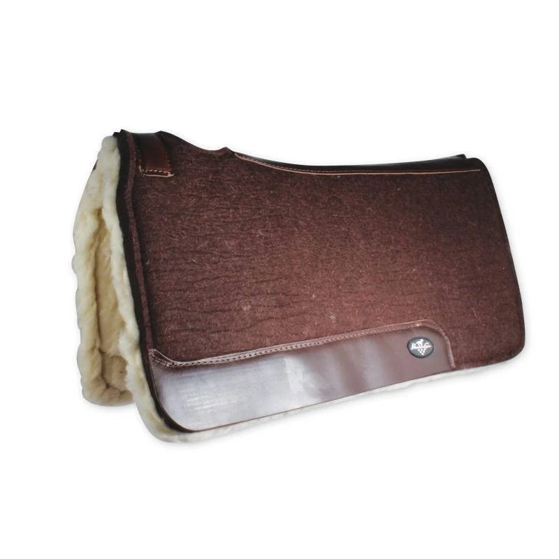 Professional's Choice Comfort-Fit Wool Saddle Pad W/ Fleece - Image 2