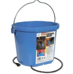Allied Prescision Heated Plastic Flatback Bucket- Blue- 5 Gal- 115 Watt