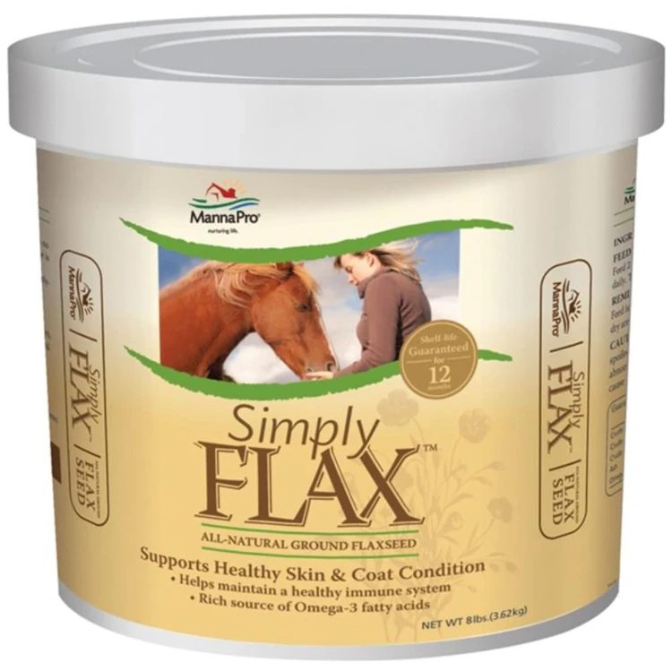MANNA PRO SIMPLY FLAX SKIN & COAT CONDITIONER- 8 LB