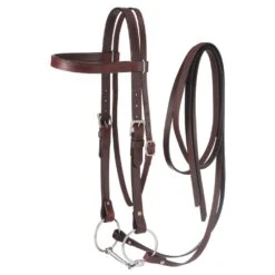 Western Leather Browband Draft Bridle