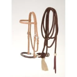 Royal King Brow Band Headstall Bosal/Cotton Cord Mecate Set