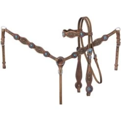Tough-1 Serenity Brow Headstall & Breastcollar Set