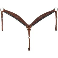 Tough-1 Breastcollar Turq/Buckstitch